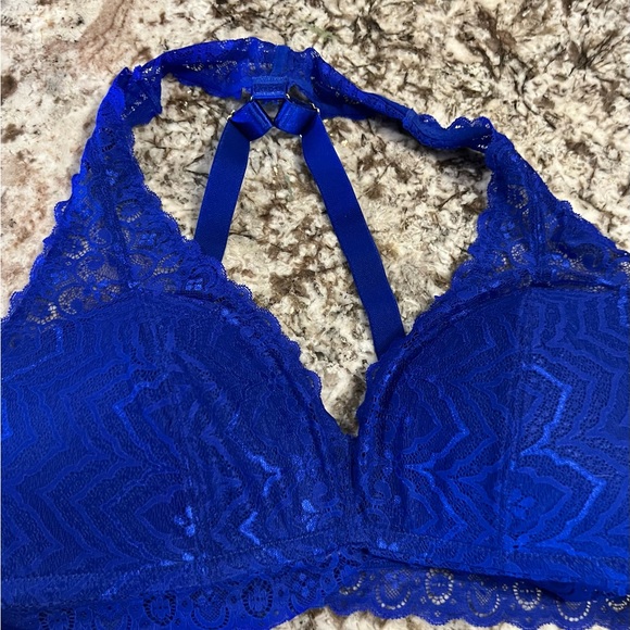 2 NEW Hips & Curves Lace Racerback Wirefree Bralette 18/20 Plus Size 2X 3X Padd - Picture 8 of 11